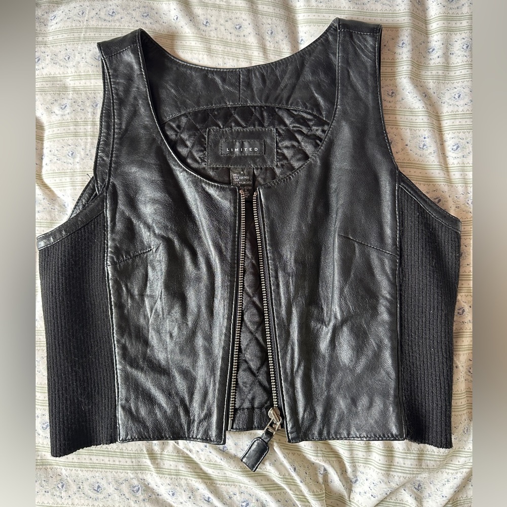 Limited leather vest